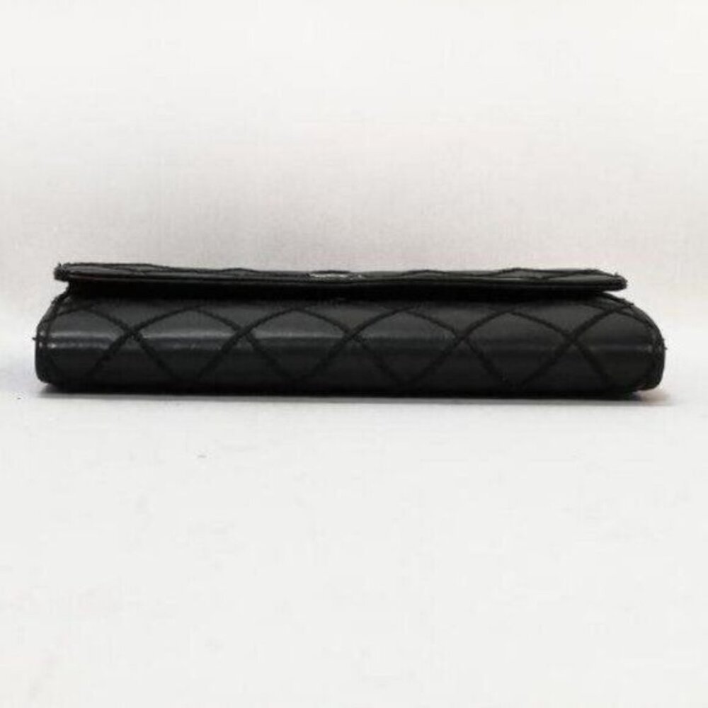 Authentic CHANEL CC Wild Stitch Lambskin Wallet on Chain Shoulder Crossbody - Picture 8 of 15